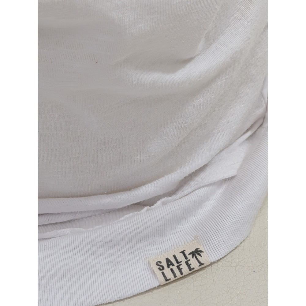 Salt Life Pineapple Hoodie Womens M White Lightweight Casual Beach Vacation - Picture 6 of 9